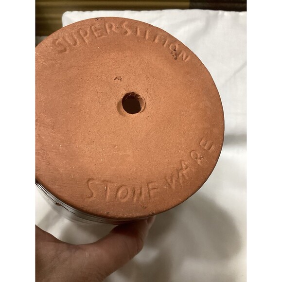 Vintage Superstition Stoneware South Western Desert Cacti 4" Planter Pottery Pot - Picture 9 of 13